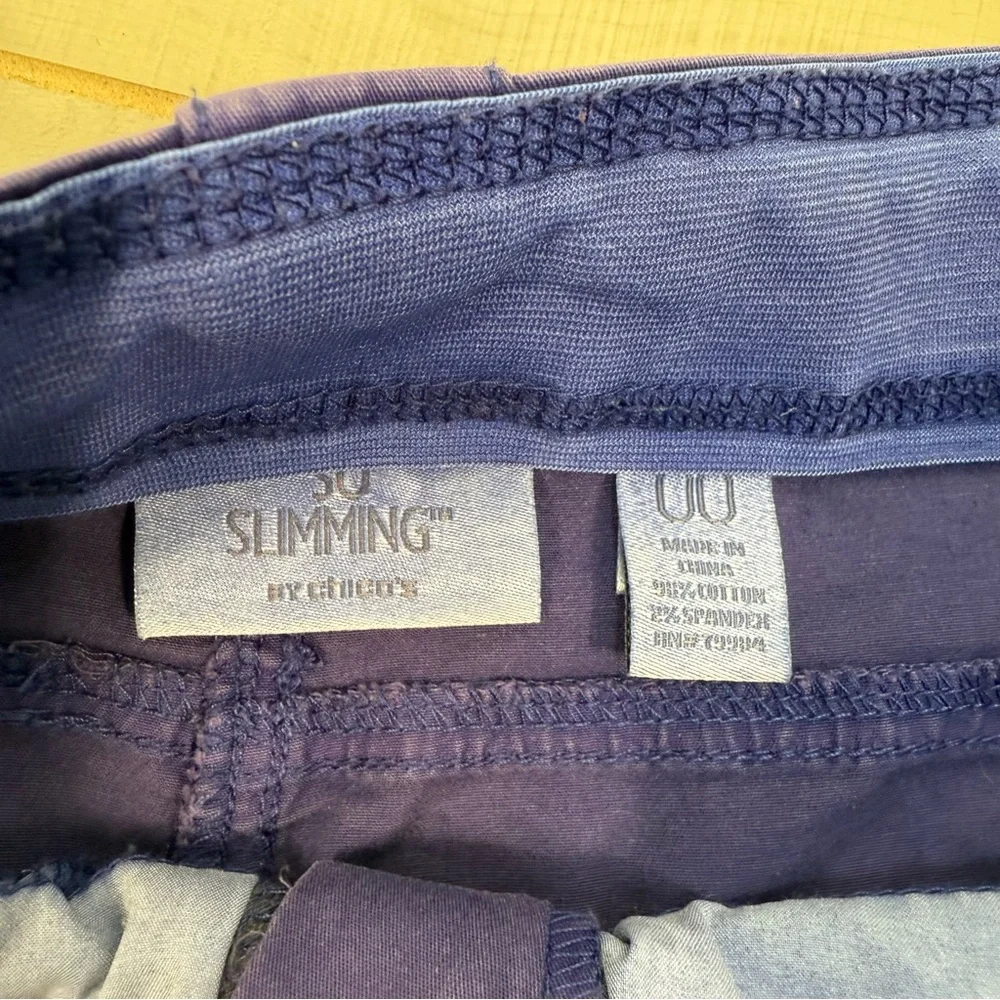 Chico’s So Slimming Purple Slim Style Pocket Jeans, Sz 00 (XS) - Picture 6 of 6